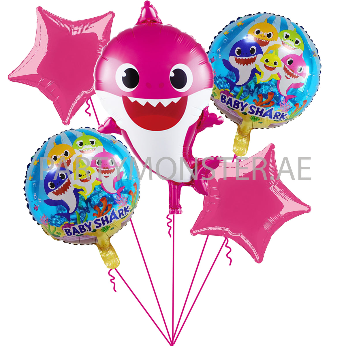 Set di 5 palloncini foil Baby Shark Palloncini Palloncino foil per  decorazioni per feste di compleanno per bambini -  Italia