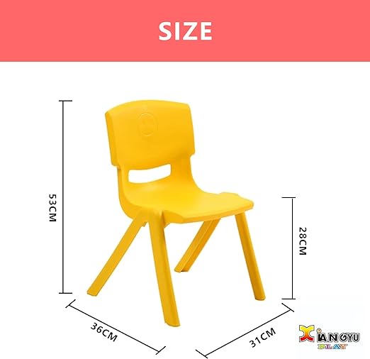 yellow kids plastic furniture rental for Birthday parties