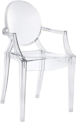 Ghost clear acrylic chair for rent in Dubai and Abu Dhabi