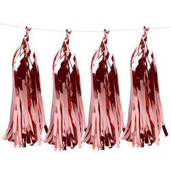 Rose Gold Paper Tassel Garland - PartyMonster.ae