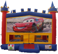 Cars Bouncy Castle - 4.8m - PartyMonster.ae