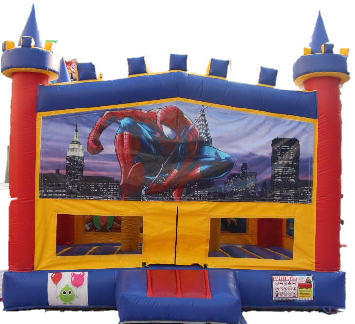 Spiderman Bouncy Castle - 4.8m - PartyMonster.ae