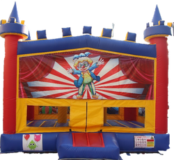 Circus/Clown Bouncy Castle - 4.8m - PartyMonster.ae