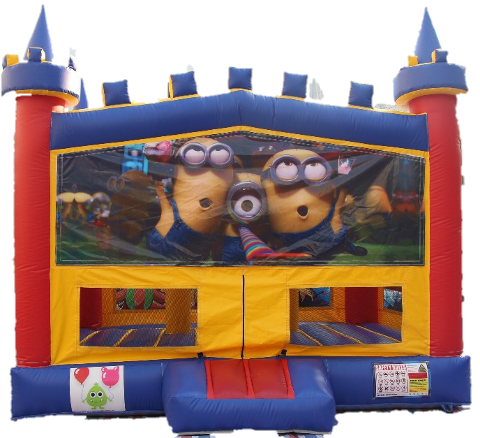 Minion Bouncy Castle - 4.8m - PartyMonster.ae