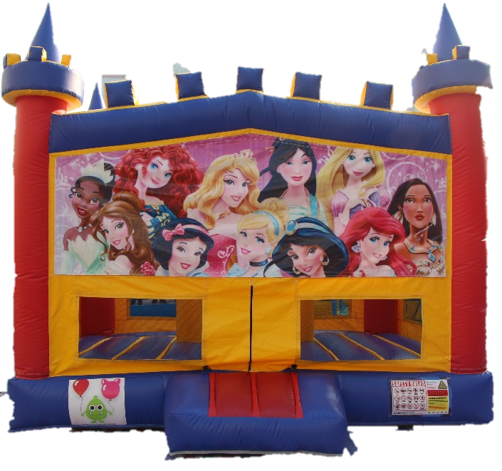 Princesses Bouncy Castle - 4.8m - PartyMonster.ae