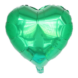 Green Color Heart Shape Balloon - 18" - PartyMonster.ae