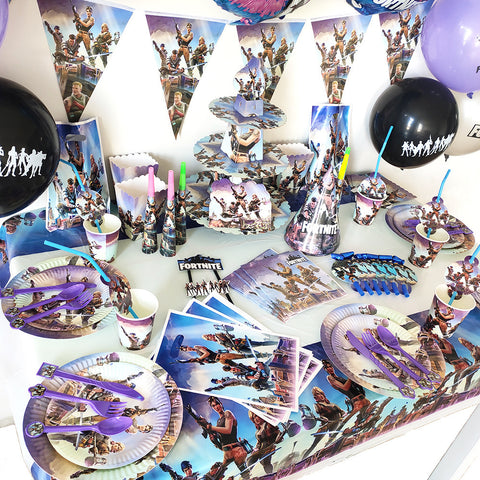 x10 PACK Fortnite 12 Latex Balloon Birthday Party Decorations Gaming UK  Seller