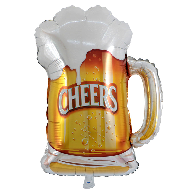 Cheers Beer Mug Balloon - 30in - PartyMonster.ae