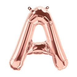 Letter A rose gold foil balloon for sale online in Dubai