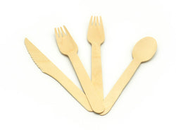 Disposable wooden cutlery for sale online in Dubai