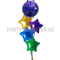 Eid mubarak foil balloons for sale online in Dubai