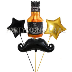 Gentleman birthday balloons bouquet - PartyMonster.ae