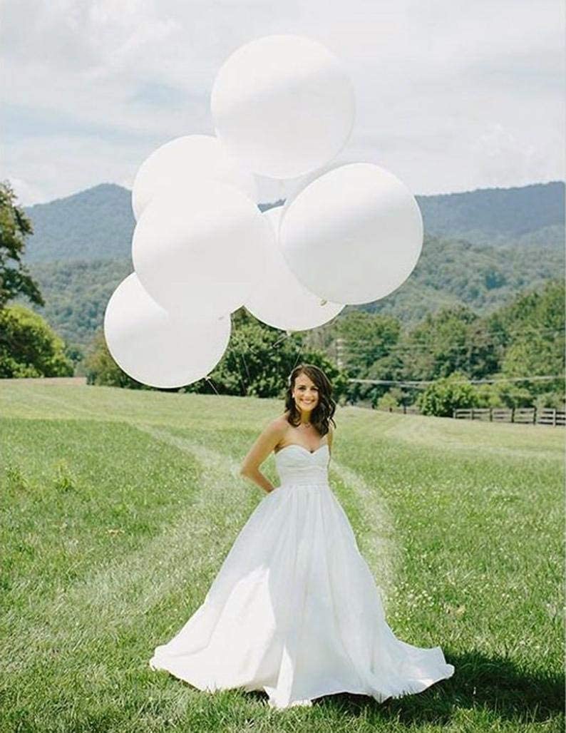 white 3 feet latex balloons for sale online in Dubai