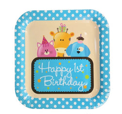 Happy 1st Birthday paper plates for sale in Dubai