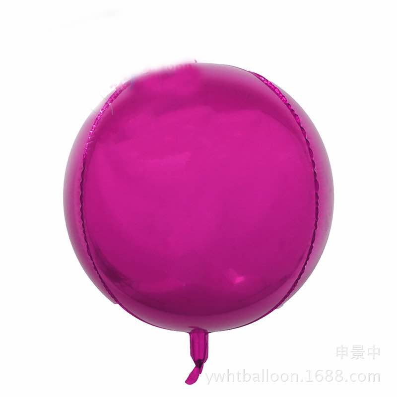 4D Orbz Dark Pink Balloon Sphere - 24in - PartyMonster.ae