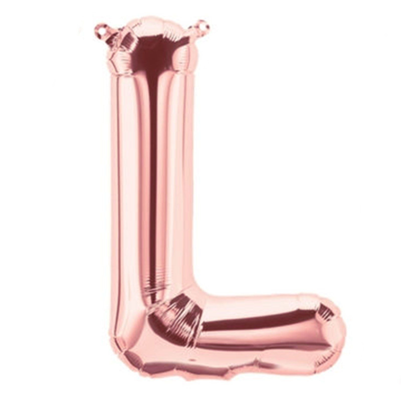 Letter L rose gold foil balloon for sale online in Dubai