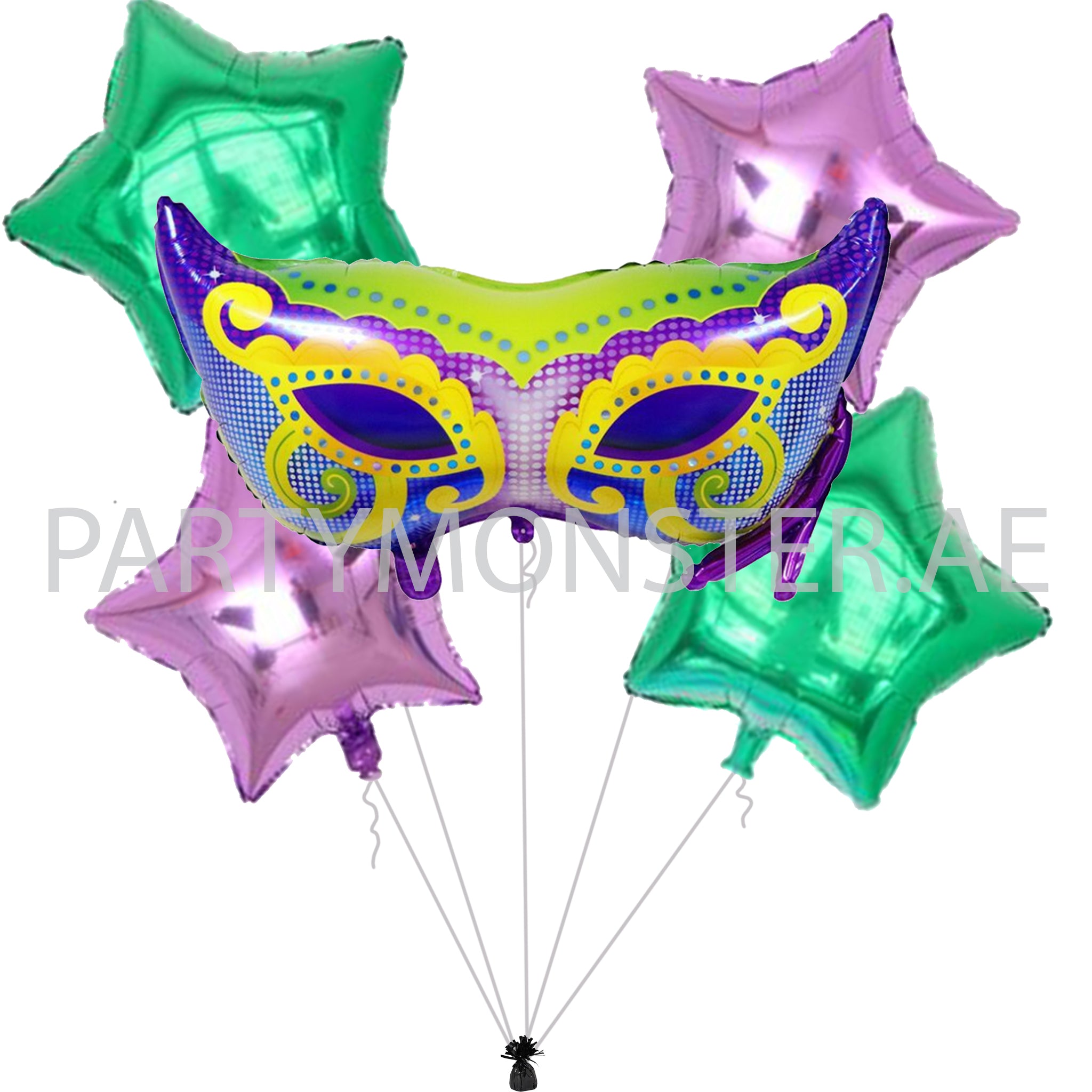 Masquerade Party Balloons Bouquet