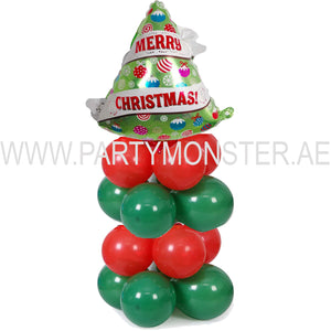 Christmas tree balloon pillar for sale online in Dubai