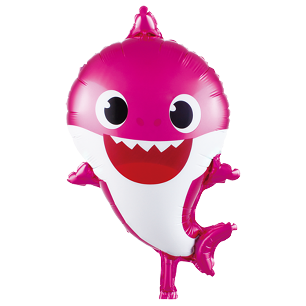 pink baby shark foil balloon for sale online in Dubai