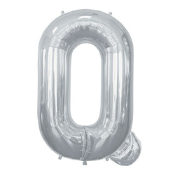 Letter Q silver foil balloon for sale online in Dubai