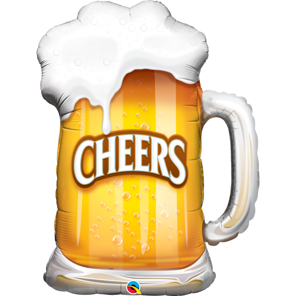 Cheers Beer Mug Balloon - 30in - PartyMonster.ae