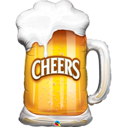 Cheers Beer Mug Balloon - 30in - PartyMonster.ae