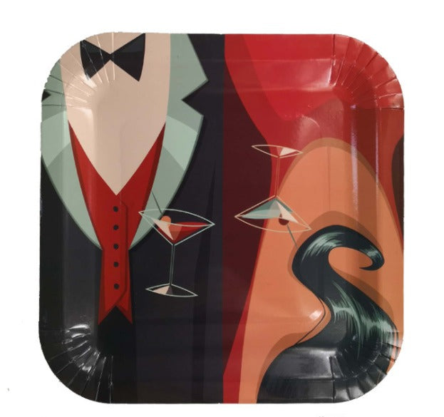 Tuxedo Party paper plates for sale in Dubai