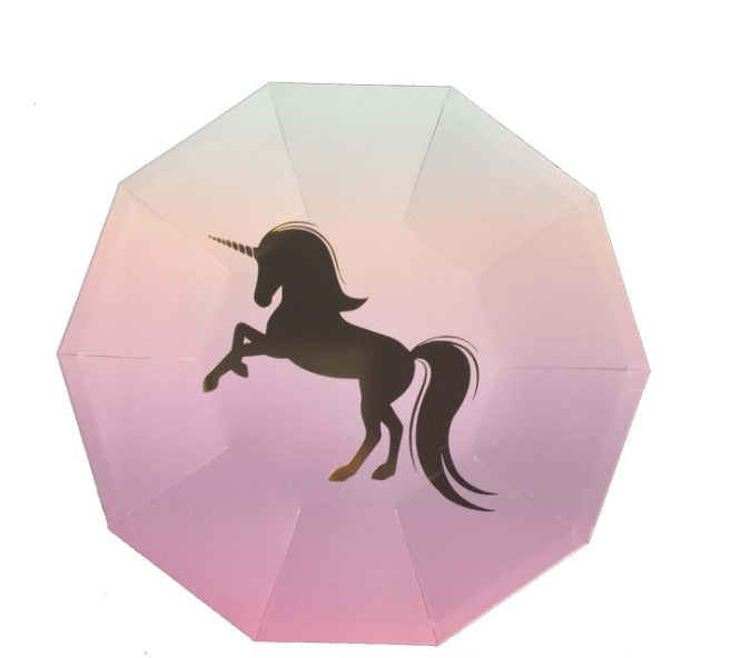 Unicorn Elegant paper plates for sale in Dubai