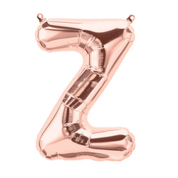 Letter Z rose gold foil balloon for sale online in Dubai