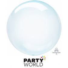 Blue Clear Balloon -24in - PartyMonster.ae