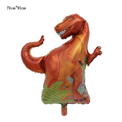 Dinosaur Shaped Orange Foil balloon - 76 *91cm - PartyMonster.ae