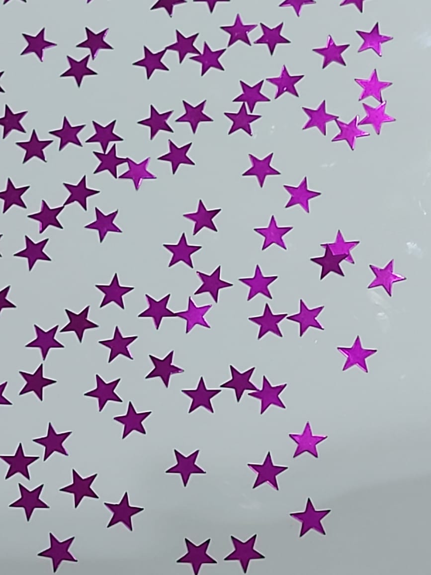 hot pink star shaped foil confetti for sale online in Dubai