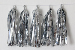 Silver Paper Tassel Garland - PartyMonster.ae