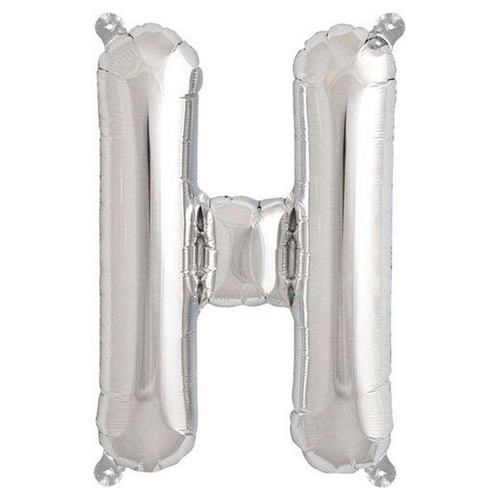 Letter H silver foil balloon for sale online in Dubai