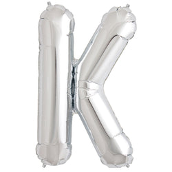 Letter K silver foil balloon for sale online in Dubai