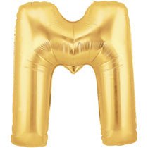 Letter M Golden Foil Balloon - 40in - PartyMonster.ae