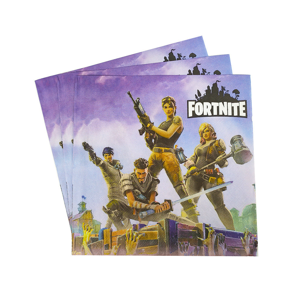 Napkins Fortnite themed for sale in Dubai