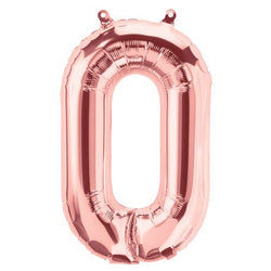 Letter O rose gold foil balloon for sale online in Dubai