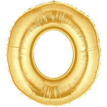 Letter O Golden Foil Balloon - 16in - PartyMonster.ae