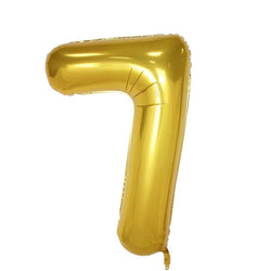 Numbers 0 to 9 Golden Foil Balloon - 40in - PartyMonster.ae