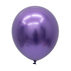 Purple chrome latex balloons for sale online in Dubai