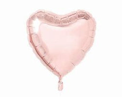 Rosegold Heart Foil - 18in - PartyMonster.ae