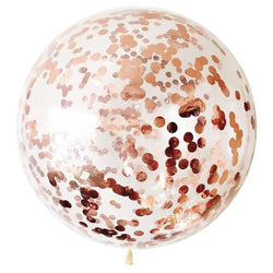 rose gold confetti 3 feet latex balloons for sale online in Dubai